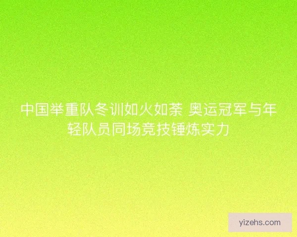 中国举重队冬训如火如荼 奥运冠军与年轻队员同场竞技锤炼实力